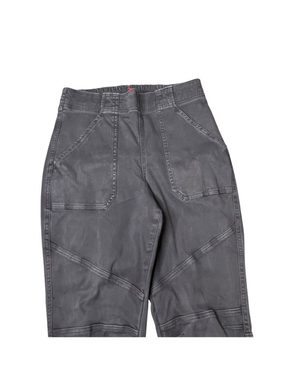 Spanx Gray Stretch Twill High Waist Cargo Joggers Size Medium - Picture 6 of 8